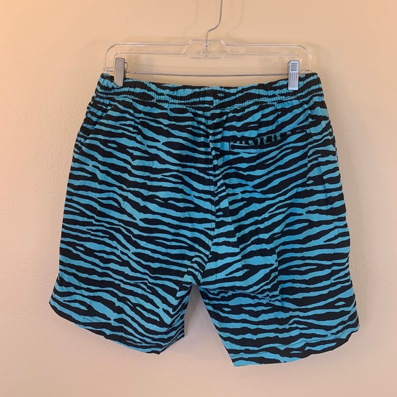 Supermassive Blue Zebra Swim Shorts Medium Nylon - Picture 3 of 3